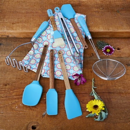 pioneer woman frontier utensil teal tool piece kitchen