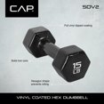 thumbnail image 5 of CAP Barbell Vinyl Coated Dumbbell, 1 lb Pair, 5 of 6