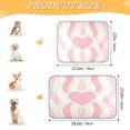 thumbnail image 3 of Pet Cooling Pad Foldable Self Cooling Mat Breathable Pet Cushion Sleep Pad for Dogs and Cats Striped Heart Pattern S, 3 of 9