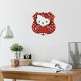 thumbnail image 3 of Hello Kitty Poster shield tin painting vintage tin sign retro plaque kitchen poster cafe bar tavern shop tin painting 12x12Inch, 3 of 5