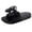 Black, variant on Anuirheih Slip on Sandals Women,Fashion Women Ankle Strap Lace Summer Slide Sandals Flats Flip-Flops Shose(Black)