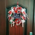 thumbnail image 5 of Christmas Wreaths for Front Door, 16 Inch Traditional Christmas Advent Wreath, Xmas Wreath Hanging Ornaments Decors for Home Door Wall Shop Window Hall, 5 of 5