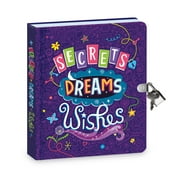 Peaceable Kingdom Secrets, Dreams, Wishes Diary - Glow In The Dark Diary 208 Colored Line Pages - Ages 5+