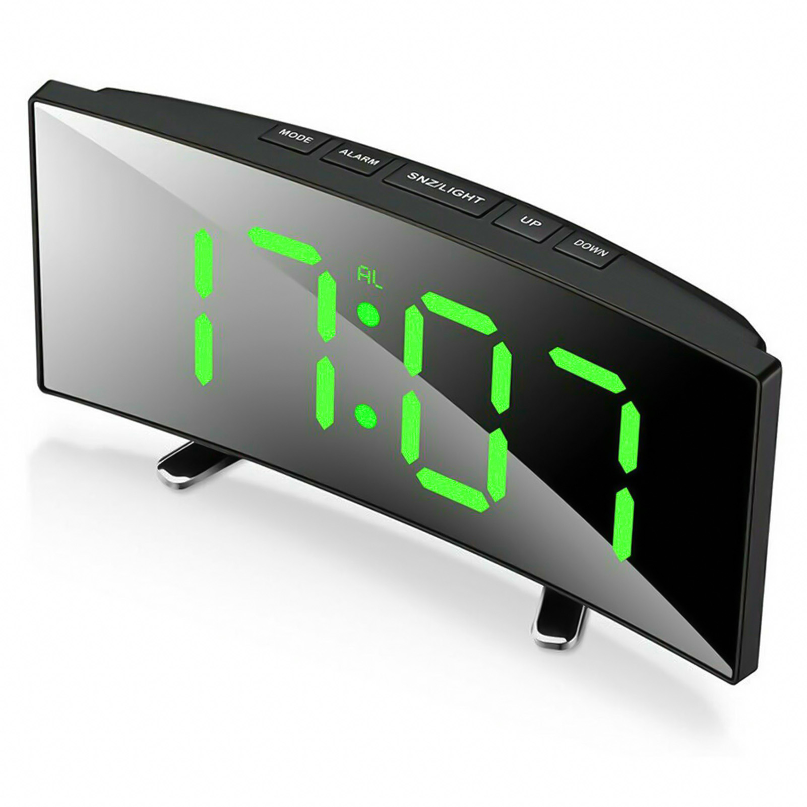 Alarm Clock Led Digital Clock Mirror Surface Electric Clocks Usb