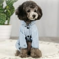 thumbnail image 4 of Ame Waterproof Reflective Dog Raincoat Dog Rain Jacket Coat Clothes Small Medium Dogs Hoodies Jumpsuit Raincoats French Bulldog Pet Dog Supplies S-2XL, 4 of 5