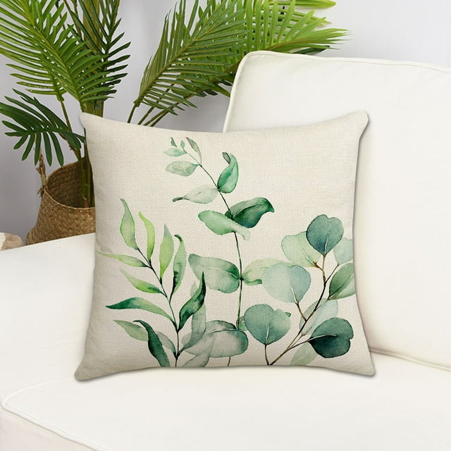 Xihbxyly Funda de Almohada Bordada con Diseño Floral, Cómoda Funda de Cojín para Sofá, Cojín Decorativo Fácil de Limpiar, Ideal para Sala de Estar, Regalo Navideño.