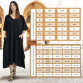 thumbnail image 6 of Miss Lavish London Plus size Kaftan Dresses for Women Beach Cover up Kaftans Caftans Moo Moos Women Swimwear Cover up Black X-Large, 6 of 6