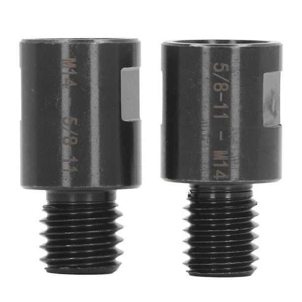 Adaptador de rosca de 2 piezas, adaptador de conversión de rosca de 5/8 pulg. a M14, M14 a 5/8 pulg. para taladro de torno.