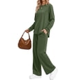 thumbnail image 3 of Fantaslook Two Piece Sets for Women Fall Travel Vacation Outfits Wide Leg Pants Lounge Sets Dressy Matching Sets Womens Sweatsuits, 3 of 9