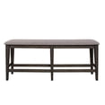 thumbnail image 1 of Double Bridge Dark Chestnut and Gray Counter Wood Bench (RTA), 1 of 6