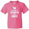 thumbnail image 3 of Inktastic Easily Distracted by Goats Youth T-Shirt, 3 of 5