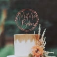 thumbnail image 2 of Topper de pastel personalizado del Sr. y la Sra. Aniversario rústico, 2 of 3