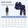 thumbnail image 6 of Kll Sea Jellyfish Sleepwear Mens Flannel Pajamas,Long Cotton Pj Set, 6 of 9