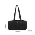 thumbnail image 2 of HUISZJ Denim Shoulder Bag, Adjustable Strap Underarm Bag, Women Fashion Crossbody Bag for Work Shopping Travel College (Black), 2 of 10