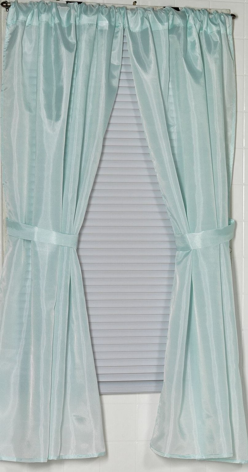 Royal Bath 100 Polyester Fabric Window Curtain With Two Panels And Two