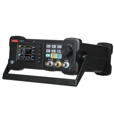 Suzicca Dual-channel Function Arbitrary Waveform Generator Portable 2-Channel 200MSaS Sampling Rate 8k Storage Depth Signal Source 2.4-inch TFT LCD Digital Arbitrary Waveform Generator