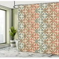 thumbnail image 5 of Ambesonne Abstract Shower Curtain, Mosaic Look Cultural Motif, 69"Wx84"L, Beige Multicolor, 5 of 5