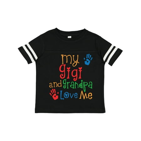 

Inktastic My Gigi and Grandpa Love Me Gift Toddler Boy or Toddler Girl T-Shirt