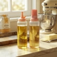 thumbnail image 4 of Cook with Color 2-Piece Squeeze Sauce Bottle and Built-In Silicone Basting Brush Set, Sage, 4 of 5