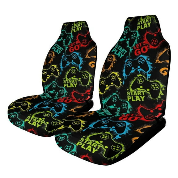 GamePad Car Seat Cover Set Auto Front Bucket Cushion Protect Accessories 2 Piece