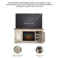 thumbnail image 3 of Signature Design by Ashley Realyn 74" TV Stand in Chipped White and Brown, 3 of 10