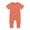 Orange, variant on PINQI Children Outerwear 2024 Cute Baby Cotton Rompers Footless Pajamas Zipper Short Sleeve Sleeper Jumpsuit for 0 to 24 Months