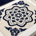 thumbnail image 2 of Mantel individual de lino y algodón con motivos de porcelana china azul y blanca (MC0034-5), 2 of 3