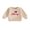 Apricot, variant on RUINIXCW Kids Girl Boy Christmas Sweatshirt Letter Santa Hat Embroidery Pullover