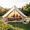 Beige, variant on LuckyNote 4 Season Bell Tent 9.8 FT, Green Waterproof Glamping Yurt Tent with Stove Jack, Fits 4 People Family Camping, Green