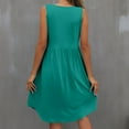 thumbnail image 4 of Summer Dresses for Womens 2026 Fashion Oversize Round Neck Loose Oversized Dress Solid Color Casual Sleeveless Midi Dress Gift for Women, 4 of 4