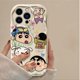thumbnail image 3 of Linda funda de silicona a prueba de golpes c-crayon s-shinchan 3D Wave para iPhone 15 14 13 12 11 Pro Max X XR XS 8 7 6 6S Plus SE 2020, 3 of 4