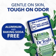 Dr Teal's Aluminum Free Deodorant, Eucalyptus with Essential Oils, 2.5 oz