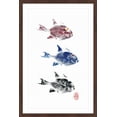 thumbnail image 2 of "3 Trigger Fish" Framed Painting Print, 2 of 4
