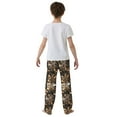 thumbnail image 4 of FORMRS Boys Pajama Pants with Pockets Size 11-12Y Kids Lounge Sleep Bottoms, Metallic Flower, 4 of 8