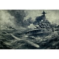 thumbnail image 2 of German U Boat'S Torpedo Passes The Stern Of A British Vessel. Ww1. 1914-18. History (24 x 18), 2 of 2