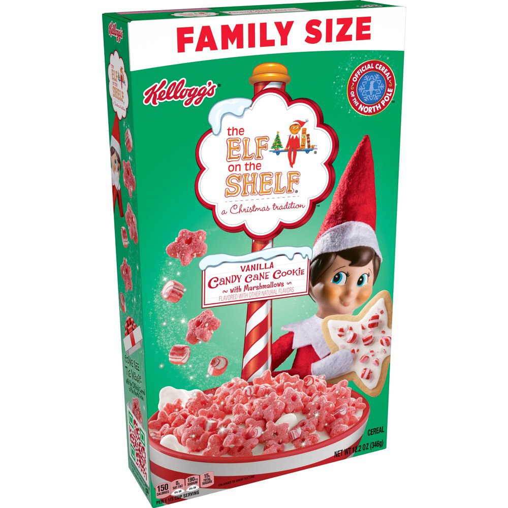 Kellogg's The Elf on the Shelf Breakfast Cereal, Kids Holiday Snacks