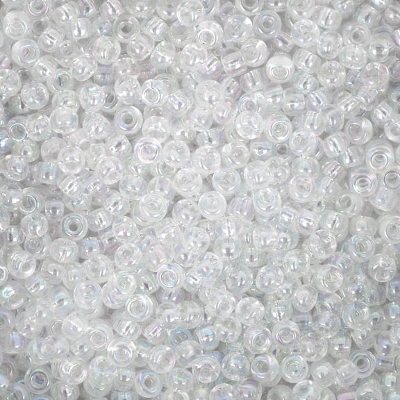 Miyuki Round Seed Bead Size 8/0 22g Crystal AB