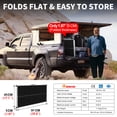 thumbnail image 6 of DOKIO Portable Foldable 150W 18v Solar Suitcase Monocrystalline, Folding Solar Panel Kit with Controller to Charge 12 Volts Batteries (AGM Lead/Acid Types Vented Gel) RV Camping Boat, 6 of 9