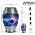 thumbnail image 3 of Starlight Swan Set Of 4 - 3 Inch Urn, Black Cremation Urn Human Ashes, Mini Keepsake Urns, Urn For Ashes Adult Male|female, Decorative Urns, Ash Holders, Memorial Urn, 3 of 5