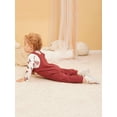 thumbnail image 5 of CARETOO Infant Baby Boy Clothes 0-18 Months Newborn Overalls Outfits 2Pcs Dinosaurs Romper Bodysuit Bib Overall Pants Cute Jumpsuit Set, 5 of 14