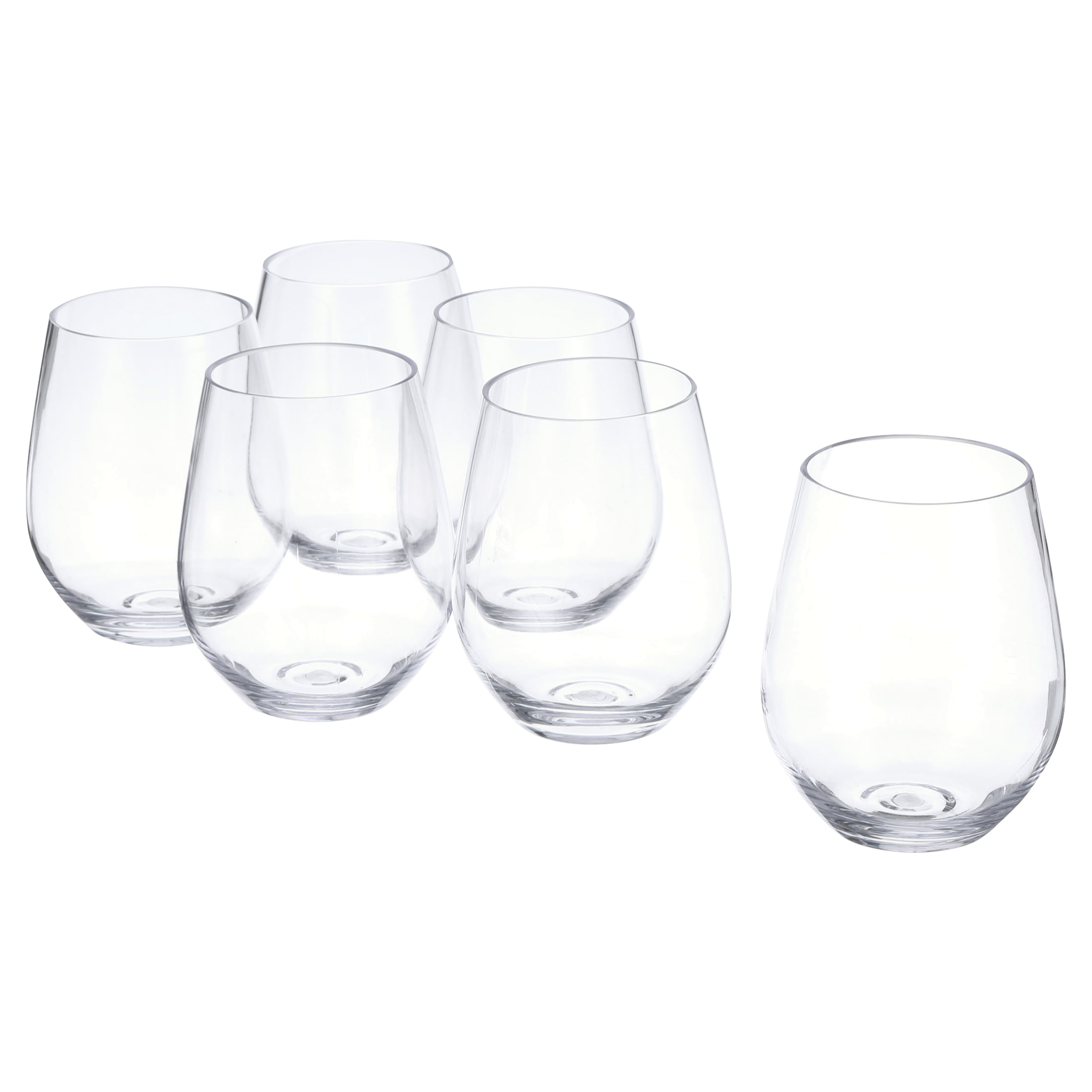 Bubble Glass Clear Wine Stemless - Cottonwood Kitchen + Home