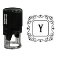 thumbnail image 1 of Printtoo Office Stationary R-40 Self Inking Square Swirl Border Y Alphabet Monogram Initial Rubber Stamp, 1 of 3