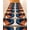 Blue, variant on Stair Treads for Wooden Steps, Navy Blue Burnt Orange Peel and Stick Stair Treads with Adhesive, Boho Art Modern Geometric Non Slip Indoor Stairs Runner Rugs Mats for Elders Dogs 8"x30" 10PCS