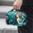 thumbnail image 2 of Mermaid Premium Oxford Cloth Waterproof Storage Box for USB Case, Charge Cord Organizer, and Digital Recorder Pouch - 5.9x9.44x3.14 in, 2 of 6