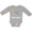 AC-Heather Grey, variant on Inktastic Sanibel Island Florida Dolphin Boys or Girls Long Sleeve Baby Bodysuit