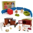 thumbnail image 3 of Simulation Poultry Animal Model Set Chicken Coop Rabbit Nest Dog Nest Fun Scene Decoration For Kids Gifts, 3 of 8