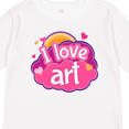 thumbnail image 4 of Inktastic Artist I Love Art Girls Long Sleeve Toddler T-Shirt, 4 of 5