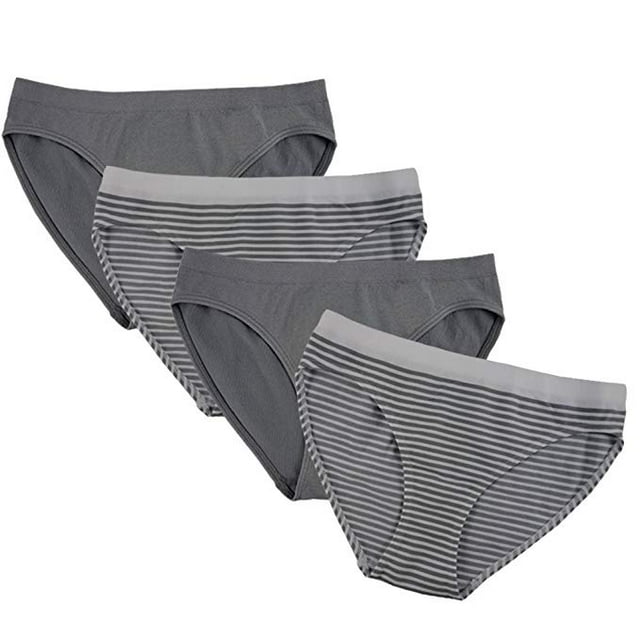 FEM Intimates Culottes Bikini Sans Coutures pour Filles - Lot de 4