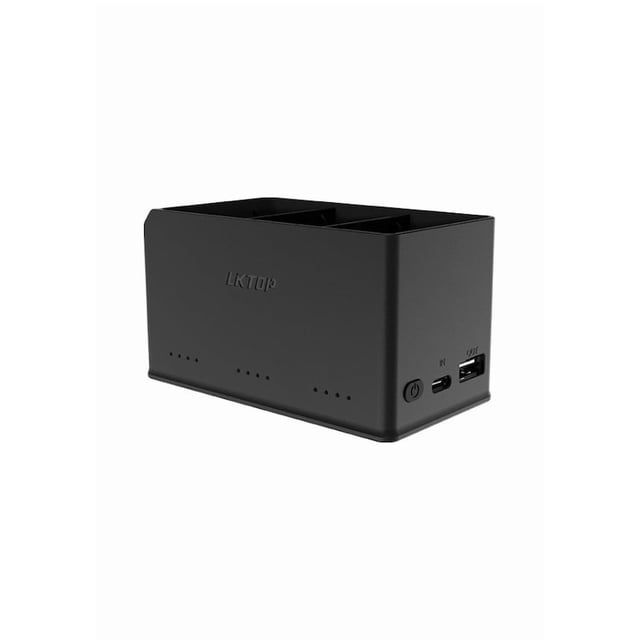 LKTOP 100W High-Power Charging Station for DJI Mini 4 Pro & Mini 3 Series - Tri-Battery Simultaneous Charger with USB-C Input (5V-20V) and USB-A Output, Compatible with Intelligent Flight Batteries &