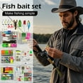 thumbnail image 2 of 127Pcs Fishing Lures Set with Tackle Box, Assorted Artificial Baits Kit Including Crankbaits Spoons Soft Plastics and Hooks, Complete Portable Accessory for Freshwater Saltwater Fishing, 2 of 5